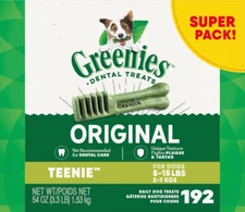 Greenies Teenie Original Chicken Flavor Dental Dog Treats, 192 count