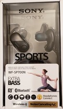 Sony WF-SP700N Wireless Noise Canceling In-Ear Headphone - Wireless Black New
