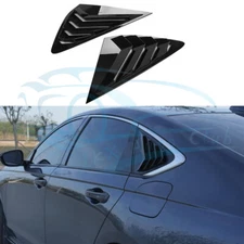 Glossy Black Side Vent Window Quarter Louver Cover c For Honda Accord 2023-2024