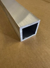 1/4" x 2.5" x 2.5" Aluminum Square Tube x 10",  6061 Aluminum, 0.250" Wall