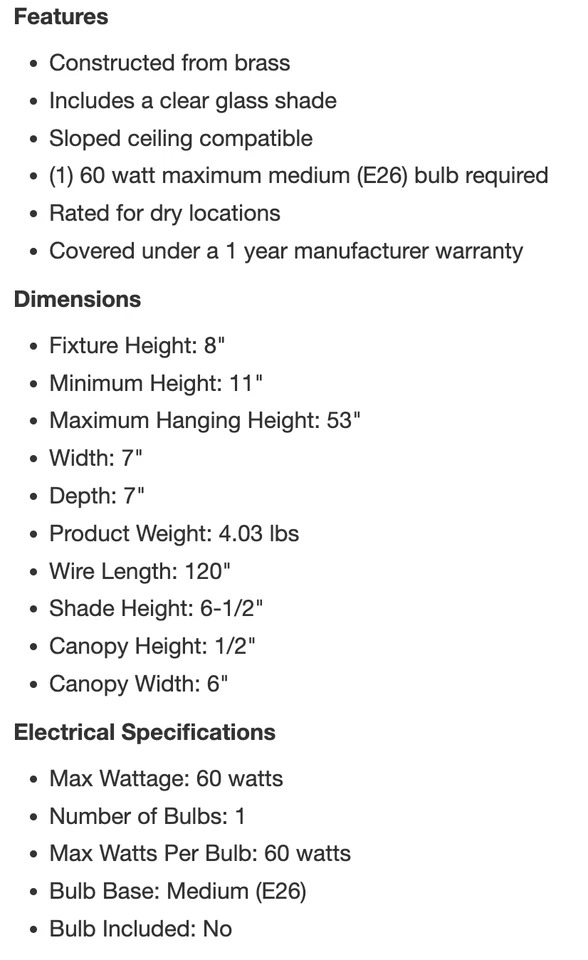 Maxim 98410CL Brass Branch 7" Wide Clear Glass Globe Mini Pendant - Image 2 of 4