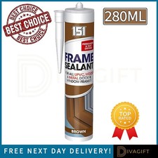 WATERPROOF SILICONE SEALANTS ALL PURPOSE ACRYLIC WHITE CLEAR BLACK BROWN SEALANT