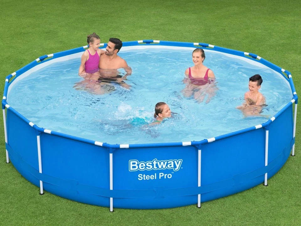 Bestway Steel Pro Frame Pool Schwimmbecken Gartenpool Ø 396x84 Filterpumpe Set - Bild 3 von 4