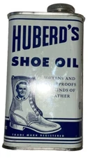 Huberd’s Shoe Oil Leather Conditioner and Waterproofer since 1921 Vintage