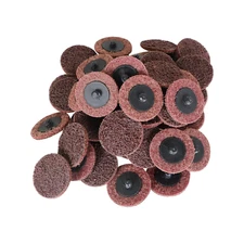 50Pcs 2 Inch Maroon Quick Change Surface Prep Conditioning Discs, R-Type Medium