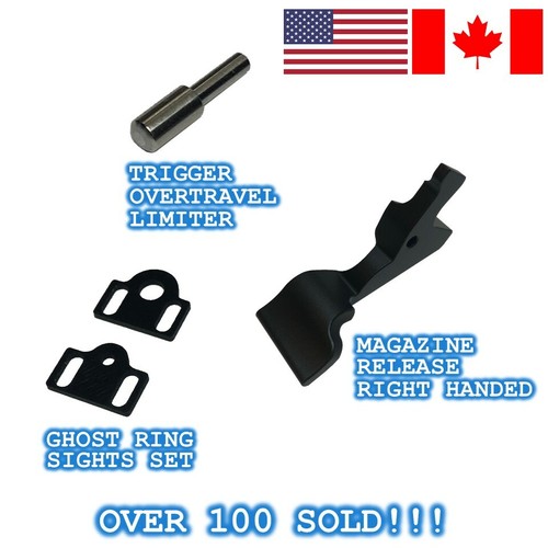 Ruger 10/22 1022 Upgrade Package Trigger Overtravel Mag Release Ghost Ring Sight - Picture 22 of 23