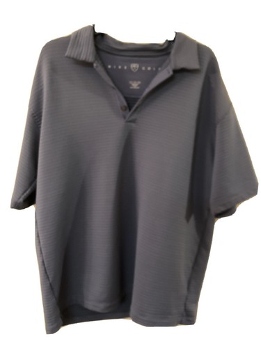NIKE GOLF MENS GREY Polo Type Shirt Size XL