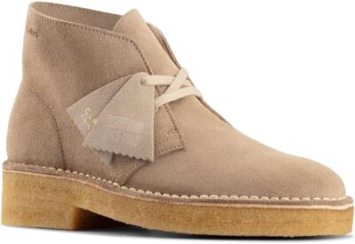 Neu mit Karton Clarks Originals Damen DESERT BOOT 221 Sand Wildleder Stiefel
