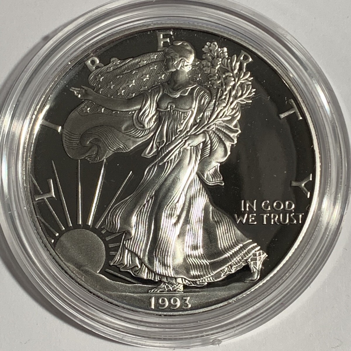 American Silver Eagle 1993-P Proof $1 with Box & COA OGP | eBay