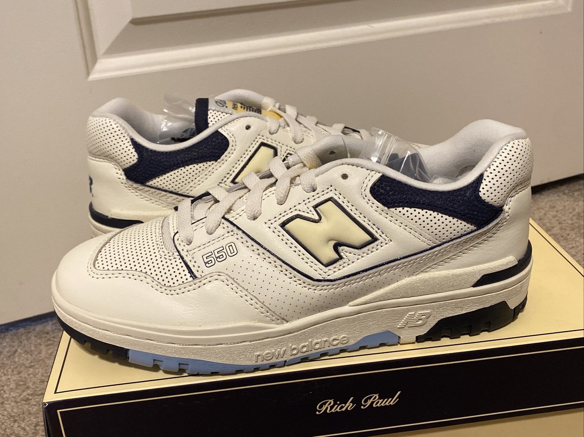 Rich Paul New Balance 550 Size 8 NEW BB550RP1 2021 Cream Navy
