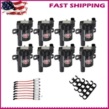 Ignition Coil & Spark Plug Wire Set Fit Chevy Silverado GMC 4.8L 5.3L 6.0L D585