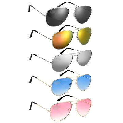 Pilot Sunglasses Topgun UV400 Unisex Shades Glasses Various Colours
