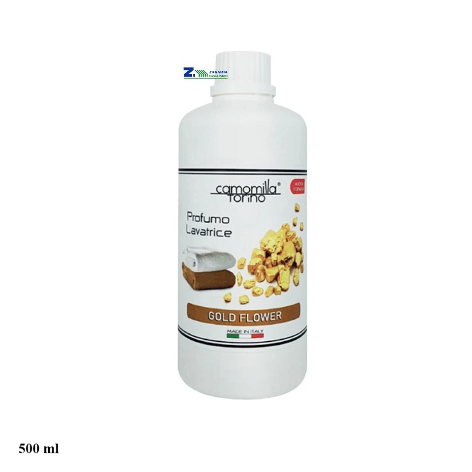 CAMOMILLA TORINO PROFUMO ESSENZA LAVATRICE LIQUIDO CONCENTRATO PER BUCATO 500ml GOLD FLOWER