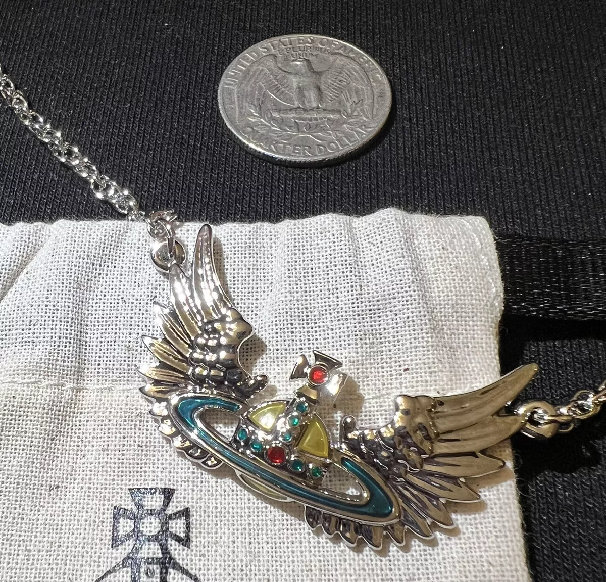 Vivienne westwood cheap saturn necklace