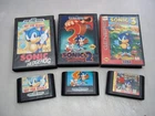 Lot Of 3 Sega Genesis Games Sonic The Hedgehog 1 2 3 With Boxes Missing Manuals!