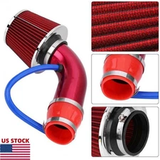3" Cold Air Intake Filter Induction Kit Pipe Power Flow Hose System for Cars SUV