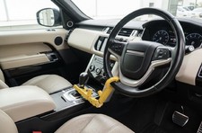 Steering Wheel Lock. Toyota Land Rover Automatic Vehicles. Fold Nunchuck Style Steering Wheel Lock. Toyota Land Rover Automatic Vehicles. Fold Nunchuck Style