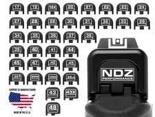 NDZ Glock 17 19 22 26 43X 45 48 Engraved Models Slide Cover Back Plate Aluminum