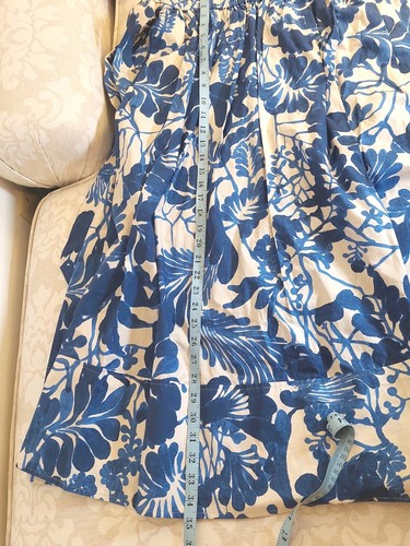 NEW! Cara Cara Braga Tie Detail Tiered Cotton Poplin Blue Midi Skirt Size M $495 - Picture 12 of 17