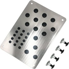 Rxmgf Car Truck Floor Mat Carpet Heel Pad Plate Rest Footrest Foot Pedal