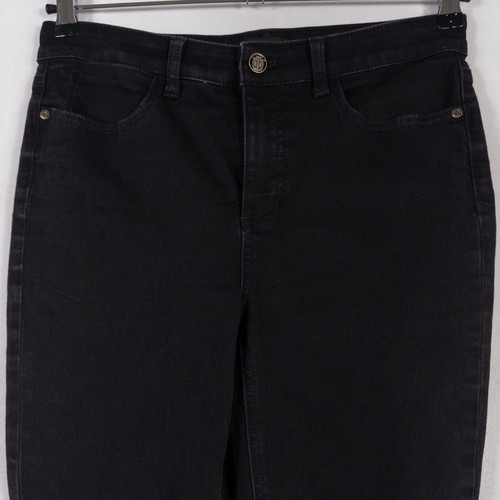 Jegging Talbots impecable cinco bolsillos talla 8 negro lavado tiro medio ajustado elástico - Imagen 2 de 10