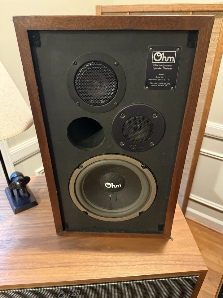 Vintage OHM Model L Speakers Pair. LEGENDARY speakers!!! Great bass - Image 4 of 4