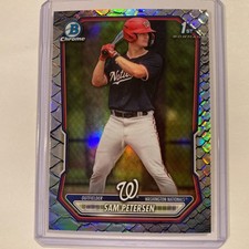 2026 Bowman Chrome Sam Petersen Reptilian 1st Bowman #122 - Nationals