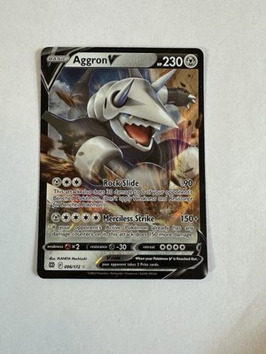 Aggron VMAX -- NM - Mint Ultra Rare Pokemon Card -- Brilliant Stars 097/172