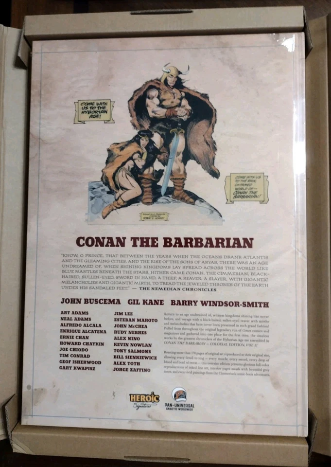 Conan the Barbarian Colossal Edition Jim Lee Cover Artist Ed Zoop Marvel - Image 2 of 4