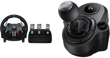 Logitech G29 Driving Force Racing Wheel for PS4 PC, Floor Pedals, and Shifter