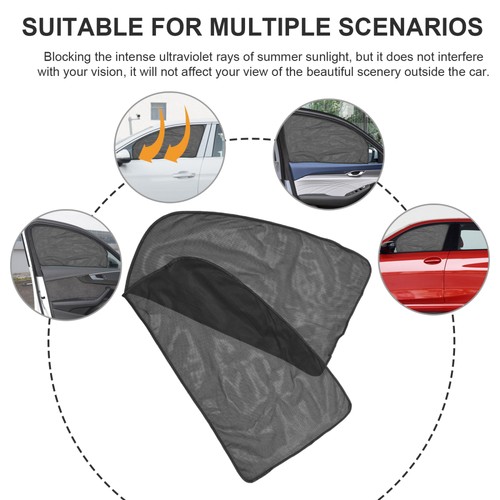 2 Pcs Car Curtain Curtains Window Shades for Sunshade Summer Protection Film - Picture 3 of 12