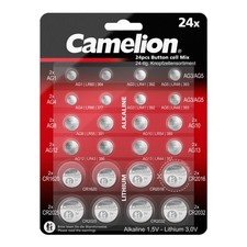 Camelion 24x Knopfzellen Set Mix AG13 CR2032 ...