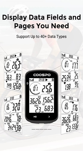 COOSPO CS300 Wireless Bicycle Computer GPS Bike Speedometer Odometer 2.6in - Picture 5 of 13