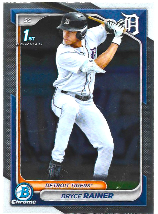 2024 Bowman Chrome 1st Prospect #BDC-86 Bryce Rainer Detroit Tigers Rookie