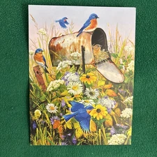 LIQUIDATING-Leanin’ Tree Birthday Greeting Card “One Bluebird Of Happiness…”