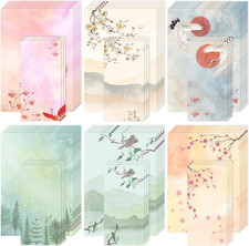 - Stationery Writing Paper Set with Envelopes, 7.3" X 10"