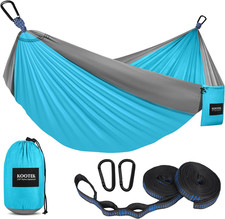 Camping Hammock, Portable Hammocks with Tree Straps & Attached Carry Bag, Campin
