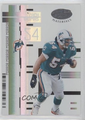 2005 Leaf Certified Materials Mirror White 104/150 Zach Thomas #65 HOF oh4
