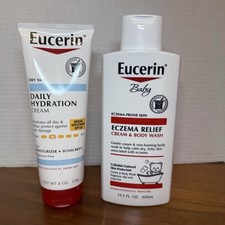 Eucerin Daily Hydration Broad Spectrum SPF 30  Baby Cream  Wash Eczema Relief