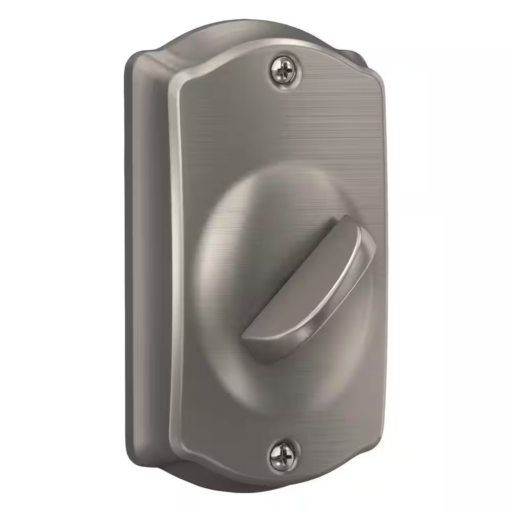 Camelot Satin Nickel Electronic Keypad Deadbolt and Passage Hall/Closet Accent H