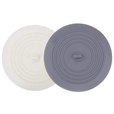 V-Top Tub Stopper 2 Pack 6 Inches Large Silicone Drain Plug Hair Stopper Flat