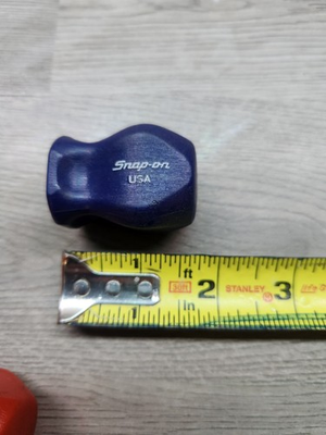 #ad Snap on Stubby Screwdriver Replacement Hard Blue Handle USA $14.90