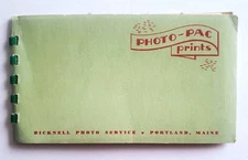 Vintage Ring Bound Bicknell Maine Photo Booklet Photos of Plymouth Vermont