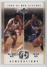 2000-01 Upper Deck NBA Legends Generations Ray Allen Walt Frazier #G3 HOF 0a3