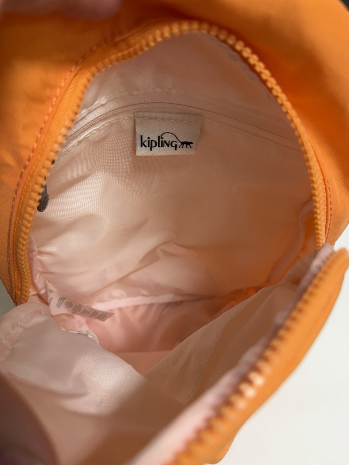 KIPLING KLYNN Sling Backpack Bag in RARE Orange image 6