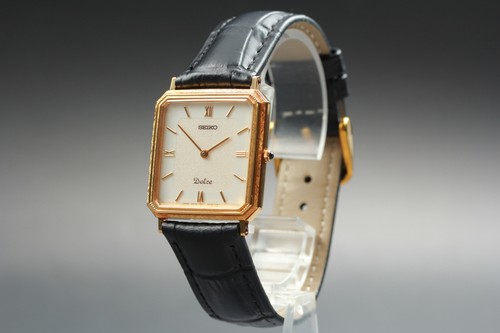 SEIKO セイコー ドルチェ クォーツ【8N40-5010】ヴィンテージ Near MINT] Seiko Dolce 8N40-5010 Square Gold Qz Men'… - Gem
