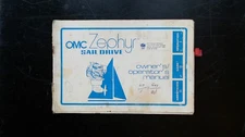 OMC Zephyr Sail Drive Owner's Manual Stern Drive 60 Gas 1970s