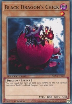 YuGiOh Black Dragon's Chick SGX3-ENB05 Common Englisch Neu 1st