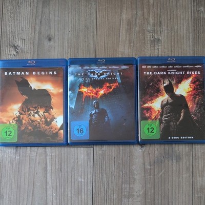 The Dark Knight , Rises & Batman Begins Blu Ray Aus Sammlung 3 Filme Collection