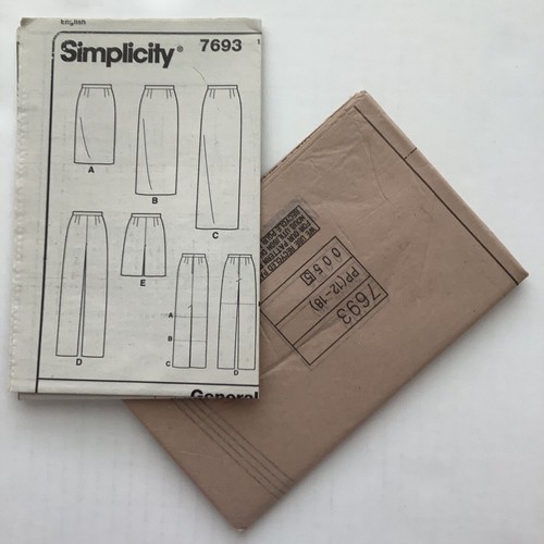 Simplicity 7693 Sewing Pattern Skirt Pants Shorts Misses Sizes 12-18 UNCUT - Picture 4 of 5
